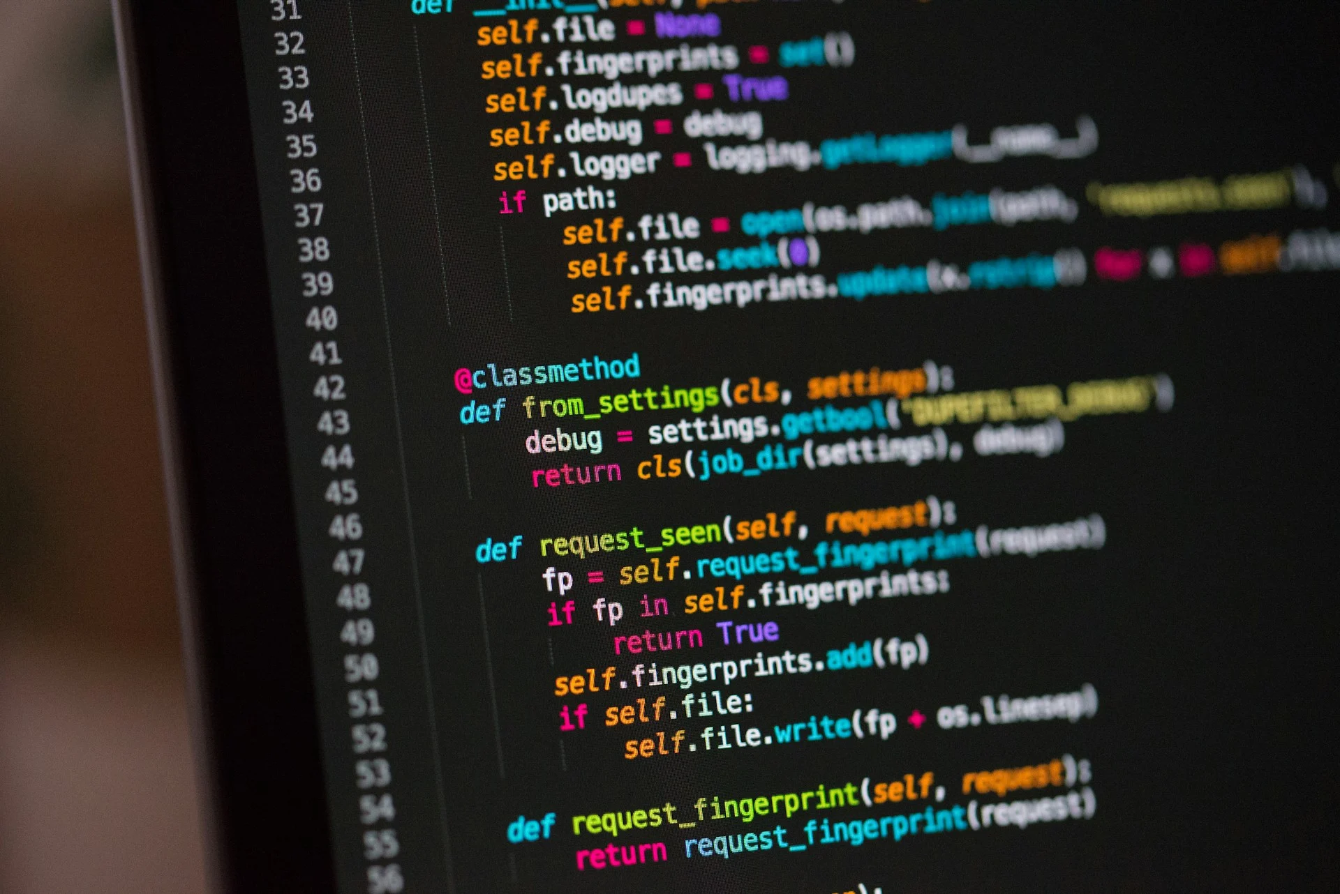 Lines of code glowing on a dark monitor, representing Biome 2.6.3 linting