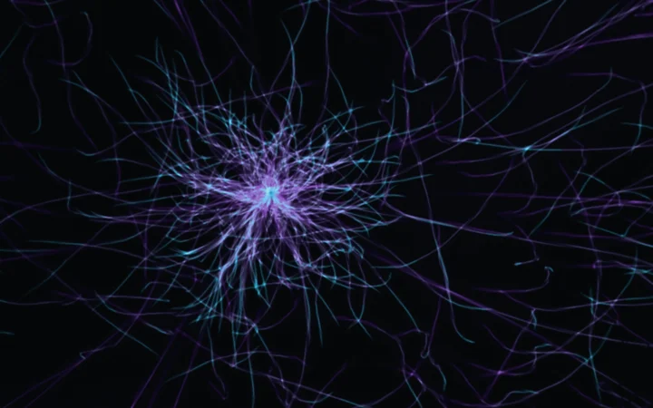 Glowing network of connected nodes representing the NeuronDump LLM graph