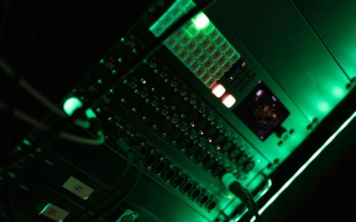 Server racks under red light, signalling the urgent Node.js 24.22.1 security patch
