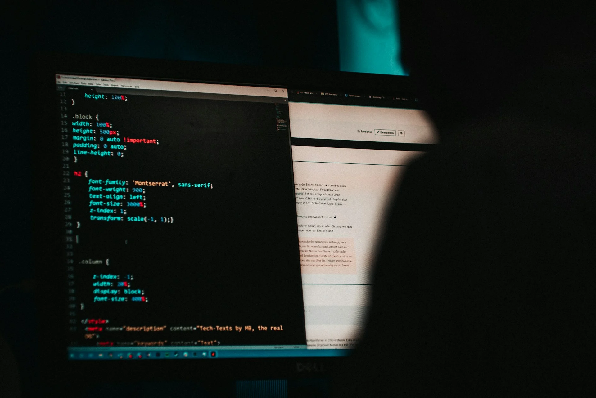 Dark screen of code, representing the Popcorn Time botnet threat