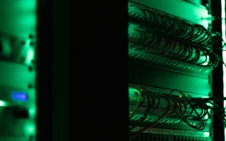 Server room lit in blue, illustrating the Tailscale SSH flaws